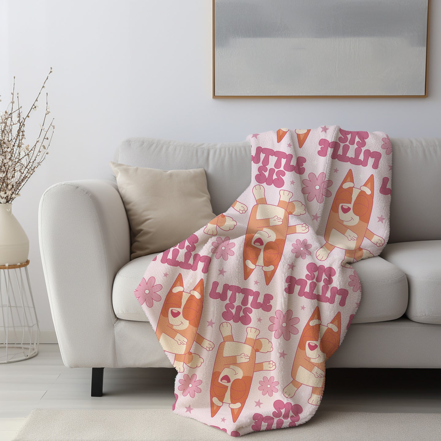 Personalized Little Sis Bingo Blanket